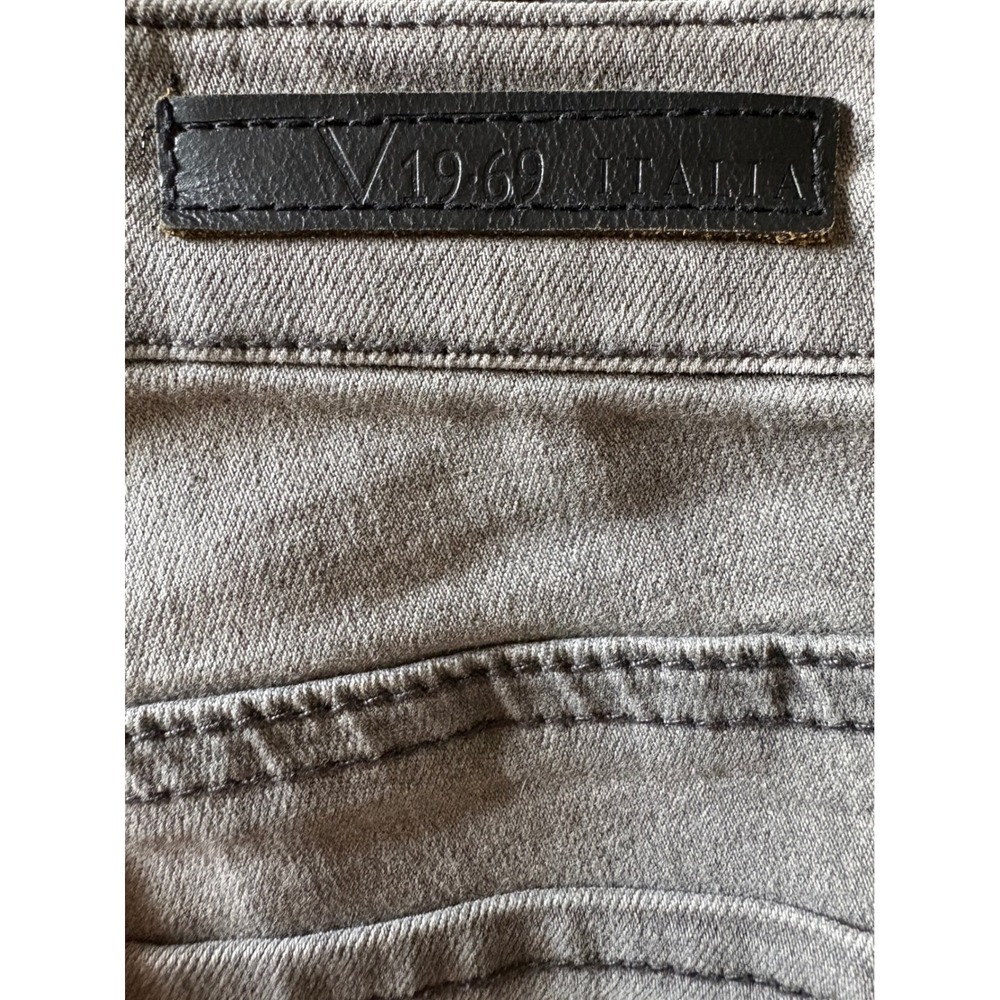 V1969 Italia Abbigliamento Sportivo Skinny Jeans 4 Embroidered Boho Y2K Euro - Picture 5 of 9